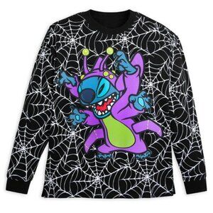 NWT‎ Disney Stitch Spider Glow Halloween Vacation Club LS Shirt T-Shirt Kids 7/8